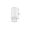 Rábalux , 73030 , Senobia , Ceiling lights , black , IP20 , GU10