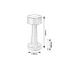 Rábalux , 74207 , Senan , Table lamps , gold , IP20 , 3000,6000,4000