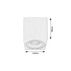 Rábalux , 71164 , Kobald , Recessed and surface mounted lighting , grey , IP20 , GU10