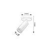 Rábalux , 73033 , Senobia , Ceiling lights , black , IP20 , GU10