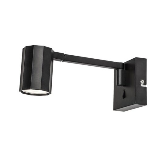 Rábalux , 73027 , Karter , Wall lights , matte black , IP20 , GU10