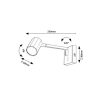 Rábalux , 73027 , Karter , Wall lights , matte black , IP20 , GU10