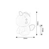 Rábalux , 76020 , Unicoo , Children's lamps , multicolour , IP20 , 3000