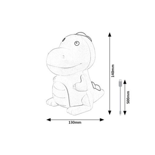 Rábalux , 76021 , Dinoo , Children's lamps , multicolour , IP20 , 3000