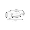 Rábalux , 71048 , Odiss , Wall lights , black , IP20 , 3000