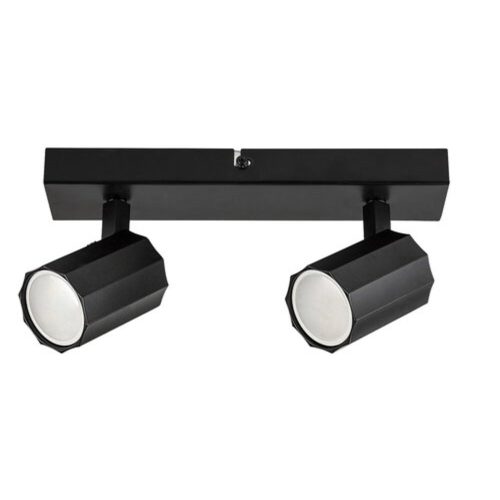 Rábalux , 73024 , Rogelio , Ceiling lights , matte black , IP20 , GU10