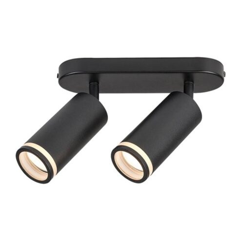 Rábalux , 73034 , Senobia , Ceiling lights , black , IP20 , GU10