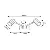 Rábalux , 73028 , Karter , Wall lights , matte black , IP20 , GU10