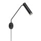 Rábalux , 73041 , Senobia , Wall lights , black , IP20 , GU10