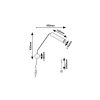 Rábalux , 73041 , Senobia , Wall lights , black , IP20 , GU10