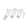 Rábalux , 73035 , Senobia , Ceiling lights , black , IP20 , GU10