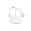 Rábalux , 71090 , Tacito , Wall lights , white , IP20 , GU10
