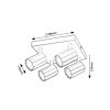 Rábalux , 73026 , Rogelio , Ceiling lights , matte black , IP20 , GU10