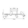 Rábalux , 73044 , Maximilian , Ceiling lights , matte black , IP20 , GU10