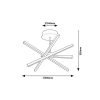 Rábalux , 71270 , Matilde , Ceiling lights , black , IP20 , 4000