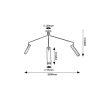 Rábalux , 73039 , Senobia , Ceiling lights , black , IP20 , GU10