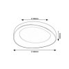 Rábalux , 71055 , Iliana , Ceiling lights , silver , IP20 , 3000