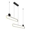 Rábalux , 72268 , Circado , Pendants , black/ gold , IP20 , 3000