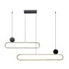Rábalux , 72268 , Circado , Pendants , black/ gold , IP20 , 3000