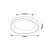 Rábalux , 71054 , Iliana , Ceiling lights , silver , IP20 , 3000