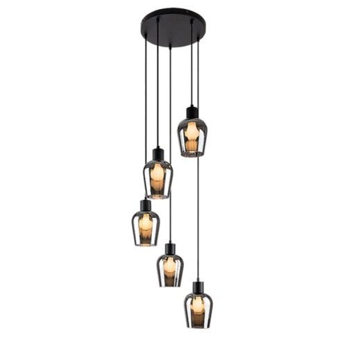 Rábalux , 72272 , Florian , Pendants , matte black , IP20 , E27