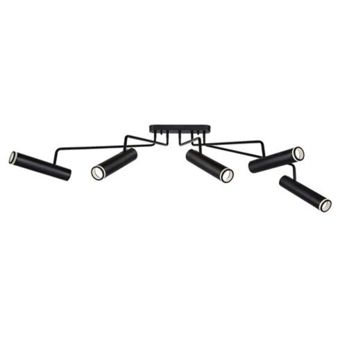 Rábalux , 73040 , Senobia , Ceiling lights , black , IP20 , GU10