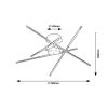 Rábalux , 71056 , Henli , Ceiling lights , black , IP20 , 3000