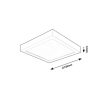 Rábalux , 71203 , Shaun2 , Recessed and surface mounted lighting , black , IP20 , 4000