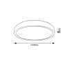 Rábalux , 71257 , Samira , Recessed and surface mounted lighting , white , IP44 , 4000