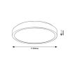 Rábalux , 71258 , Samira , Recessed and surface mounted lighting , white , IP44 , 4000