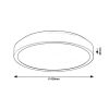 Rábalux , 71259 , Samira , Recessed and surface mounted lighting , white , IP44 , 4000