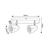 Rábalux , 73018 , Perico , Ceiling lights , white , IP20 , GU10