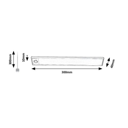 Rábalux , 78035 , Ivanna , Cabinet lighting , silver , IP20 , 4000