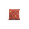 Red Polycotton Cushion, 15x45 cm, Machine Washable