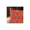 Red Polycotton Cushion, 15x45 cm, Machine Washable