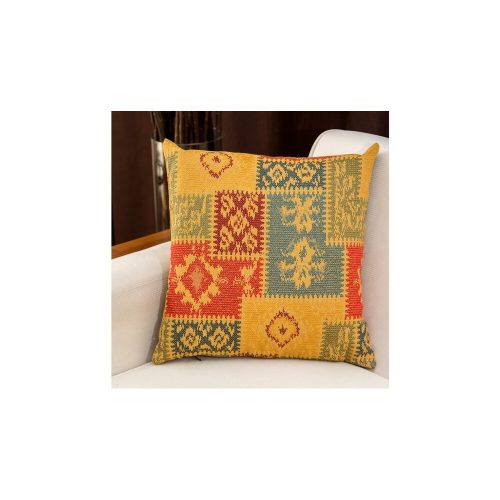 Yellow Polycotton Cushion, 15x45 cm, Machine Washable
