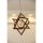 Elegant Wooden Chandelier, 36 cm, Walnut & Jute Design