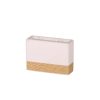 Sandalwood Candle in White Concrete & Rope, 11.5 cm