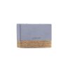 Elegant Grey Candle with Rope, Cocoa Essence, 11.5cm