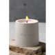 Elegant White Concrete Candle, Vanilla/Rose Essence, 8cm