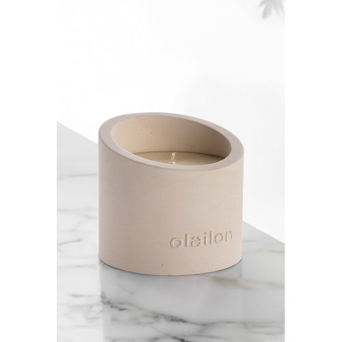 Beige Amber Essence Candle, 100% Concrete, 8.5cm
