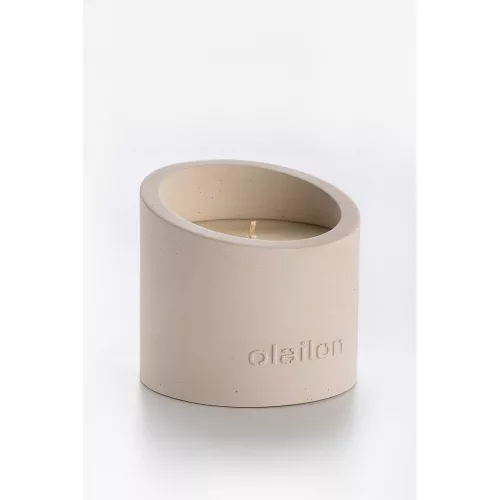 Beige Amber Essence Candle, 100% Concrete, 8.5cm