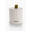 Amber Essence Candle, Concrete & Ribbon, 8cm | White & Green