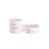 Elegant Candle Set (2 Pieces), White Concrete, Sandalwood Essence | Paraffin/Soya Blend | Candle 1: 8.5 cm x 9 cm, Candle 2: 12 cm x 4.5 cm