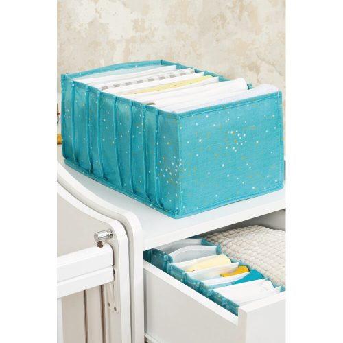 Blue Felt Basket, 37x18x24 cm | 100% Polypropylene | Stylish Storage Solution
