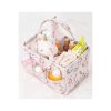 Pink Felt Basket, 30x21x20 cm | 100% Polypropylene | Stylish Storage Solution