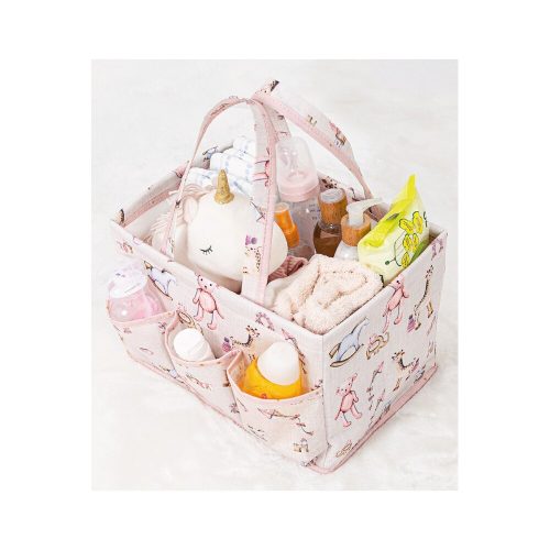 Pink Felt Basket, 30x21x20 cm | 100% Polypropylene | Stylish Storage Solution