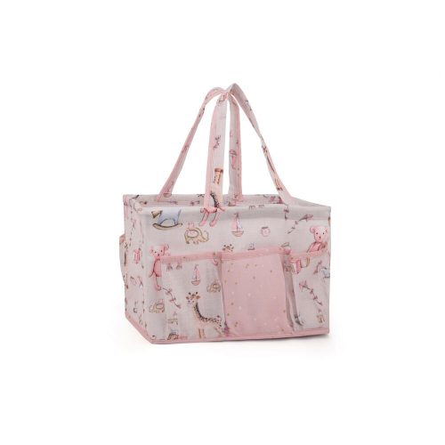 Pink Felt Basket, 30x21x20 cm | 100% Polypropylene | Stylish Storage Solution