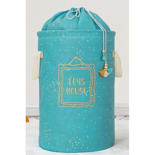 Blue Felt Basket, 31x46 cm, 100% Polypropylene | Stylish Storage Solution