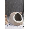 Elegant Cream Felt Basket, 34x35x40 cm | 100% Felt | Stylish Storage Solution